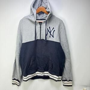 Vintage Y2K New York Yankees MLB Hoodie XL Sun Faded